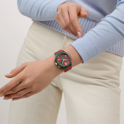 Swatch Chrono 42 Unisex Casual Watch Polymer Quartz Water Resistant in Saudi Arabia