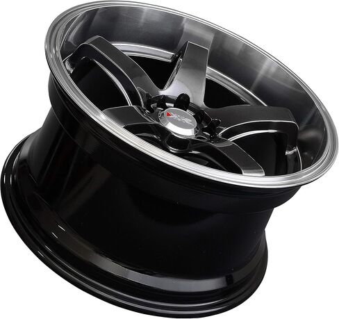 عجلة XXR 555 كروميوم باللون الأسود/ML مع طلاء (17 × 8. بوصة /5 × 100 مم، إزاحة 35 مم) in Kuwait