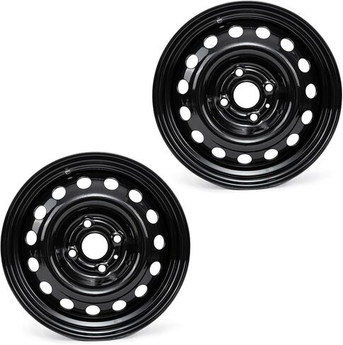 إطارات جديدة مقاس 14 بوصة لسيارة Hyundai Accent 2006 2007 2008 2009 2010 2011 2012 2013 2014 2015 2016 2017 عجلة فولاذية مطلية باللون الأسود مقاس 14x5.5 بوصة OE عجلة سيارة واحدة بديلة مباشرة in Kuwait