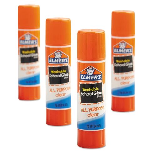 Elmer's All Purpose School Glue Sticks, Clear, Washable, 4 Pack, 0.24-ounce sticks in Saudi Arabia
