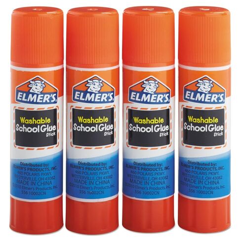 Elmer's All Purpose School Glue Sticks, Clear, Washable, 4 Pack, 0.24-ounce sticks in Saudi Arabia