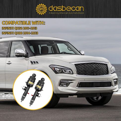 Dasbecan 56210-1LA4A 56211-1LA4A دعامة امتصاص الصدمات الهوائية الهيدروليكية الخلفية اليسرى واليمنى متوافقة مع إنفينيتي QX56 2011-2013 إنفينيتي QX80 2014-2023 استبدل E6210-1LA7B E6211-1LA7B in Saudi Arabia