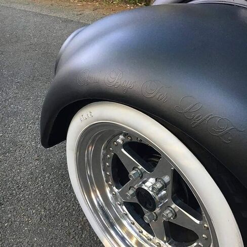Atlas 14" inch White Wall Tires Insert Rims Side Wall 4 pcs. / Fakewall 14 Rims Sidewall Topper Rubber Ring Set/Universal Car Exterior Accessories in Saudi Arabia