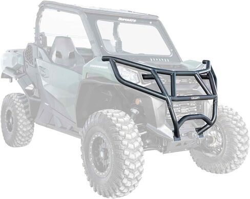 المصد الأمامي SuperATV لعام 2021+ Can-Am Commander 1000، مصنوع من أنابيب فولاذية مقاس 1.75 بوصة، مظهر فريد من نوعه، حماية كاملة للواجهة الأمامية، يتم تركيبه مباشرة على الإطار، انظر الملاءمة، صنع في الولايات المتحدة الأمريكية in Saudi Arabia