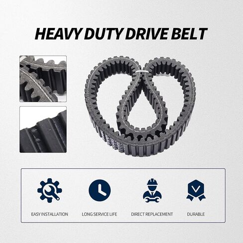حزام القيادة عالي التحمل HiSport 59011-0003 - متوافق مع Kawasaki Brute Force 650 2005-2013، KFX700 2004-2009، Teryx 750 2011، Prairie 360 2003-2012 #يستبدل 590110003 59011-0019 590110019 in Saudi Arabia