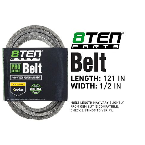 8TEN Belt with Kevlar for Cub Cadet Craftsman Troy Bilt ZT1 ZTS1 46 Z530 Z5400 Mustang Z46 754P06135 754-06135 121 x 1/2 in Saudi Arabia