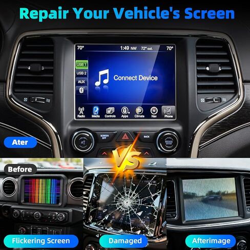 8.4 بوصة LA084X01(SL)(02) شاشة Uconnect 4C UAQ LCD، شاشة LCD تعمل باللمس بديلة للملاحة الراديوية - مناسبة لـ 2017-2022 Chrysler/2017-2021 Dodge Jeep Ram - شاشة شفافة 1024×768P، WTY لمدة عامين in Kuwait