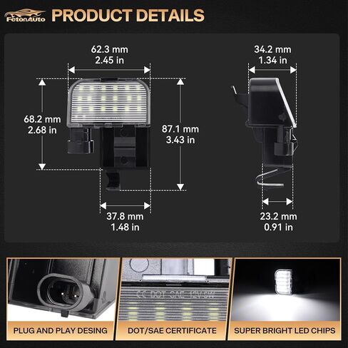 Full LED Under Hood Light Assembly for 1999-2006 Chevy Silverado GMC Sierra 1500 2500 3500, Super Bright White Hood Lamp for Suburban Yukon Tahoe Cadillac Escalade Chevrolet Avalanche, etc in Saudi Arabia