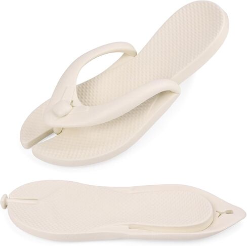 Womens Flip Flops Foldable Non-Slip Bathroom Shower Shoes Summer Beach Thong Sandals Cushion Comfortable Flip Flops for Women Men in Saudi Arabia
