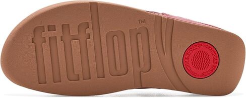 FitFlop Lulu Leather Toepost Sandals, Color: Burnt Berry, Size: 6 (I88-D47-040) in Saudi Arabia