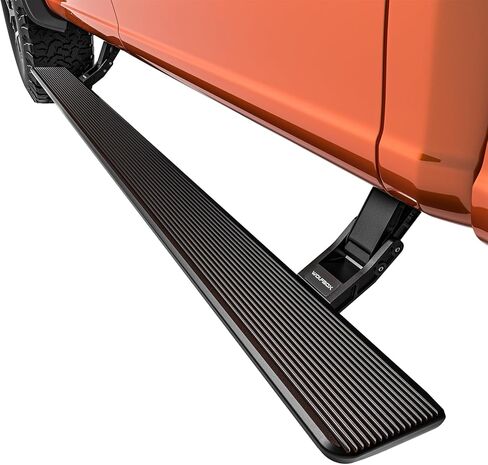 WOLFBOX Power Running Boards for 2021-2026 F150 Supercrew Cab, 2022-2026 F150 Lightning EV/F250/F350/F450/F550, Automatic Electric Retractable Side Steps with LED Lights, Plug-N-Play Waterproof Motor in Saudi Arabia