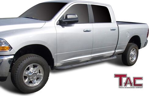 TAC Side Steps Running Boards Fit 2009-2018 RAM 1500 Crew Cab|2019-2024 RAM1500 Classic CrewCab|2010-2026 RAM 2500/3500/4500/5500 Crew Cab Truck Pickup 3" Texture Black Nerf Bars 2Pcs in Saudi Arabia