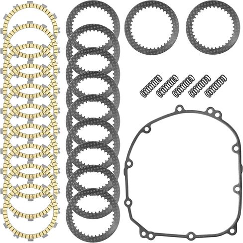 Caltric Clutch Friction Steel Plates Gasket kit Compatible with Kawasaki Z1000 ZR1000 2010-2015 / Ninja 1000 ZX1000 2011-2015 in Saudi Arabia