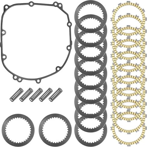 Caltric Clutch Friction Steel Plates Gasket kit Compatible with Kawasaki Z1000 ZR1000 2010-2015 / Ninja 1000 ZX1000 2011-2015 in Saudi Arabia