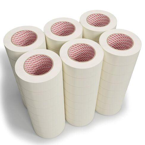 SWRT Masking Tape– 48 Rolls Bulk Pack, 1 Inch Wide x 55 Yards Each (2640 Yards Total), Writable General Purpose Masking Tape for Painting, Labeling & Multi-Surface Projects, Clean Removal & Easy Tear in Saudi Arabia