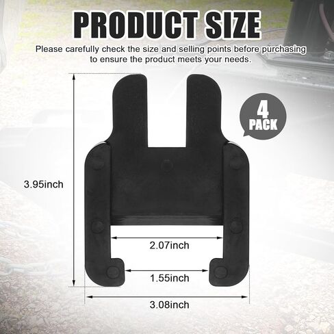 4 Pcs Sway Bracket Jacket Bulk Compatible with E2 Hitch Sway Control Brackets 6k 8k 10k 12k 14k Weight Distribution Hitch Parts Bar for RV Noise Reduction Eliminate Creaking Wear 2 x 0.5 Inch in Saudi Arabia