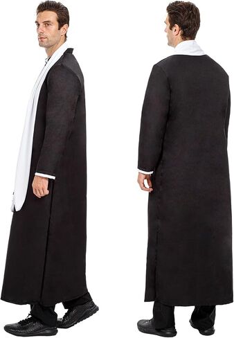 Funnlot Priest Costume for Men, Priest Halloween Costumes for Men Adult Priest Robe Outfit for Men Costume in Saudi Arabia