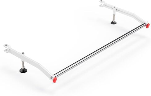 AA-Racks 62" Aluminum Bracket Stainless Steel Rear Cargo Roller Bar for Model AX302-TR/NV Compatible Ford Transit/NV1500/2500/3500 Full-Size Gloss White in Saudi Arabia