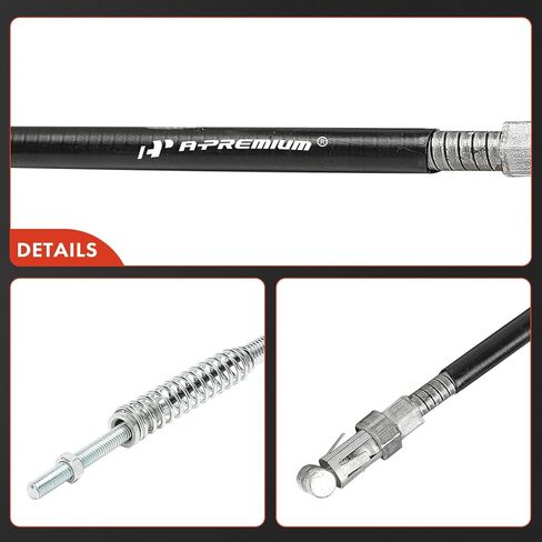 A-Premium Front Side Parking Brake Cable Assembly Compatible with Ford Models: F-450 Super Duty, F-550 Super Duty, E-350 Econoline Club Wagon, E-350 Super Duty, E-450 Econoline Super Duty in Saudi Arabia