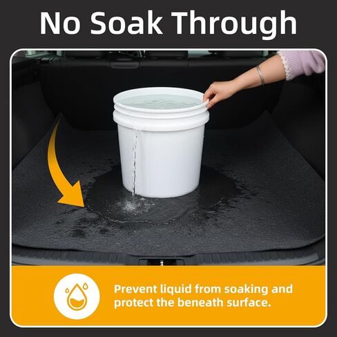 Cuttable Cargo Liner Mat 60" x 72" Universal All-Weather Trunk Protection Dog Seat Cover Cut-to-fit Machine Washable Protects Vehicle Interior for SUV Trucks Vans and Cars in Saudi Arabia