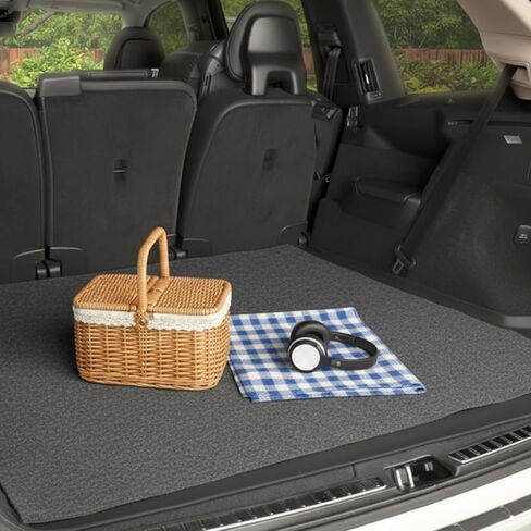 Cuttable Cargo Liner Mat 60" x 72" Universal All-Weather Trunk Protection Dog Seat Cover Cut-to-fit Machine Washable Protects Vehicle Interior for SUV Trucks Vans and Cars in Saudi Arabia