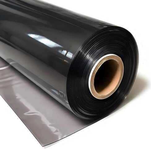 Flexa Crystal Clear Tinted Vinyl 30 Gauge (54" Wide) 2.5"x 4.5" | Double Polished Marine Grade Vinyl | Waterproof, UV Resistant, CPSIA Compliant | Flexible Plastic for Porch Enclosure, Windows in Kuwait