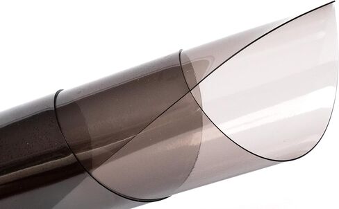 Flexa Crystal Clear Tinted Vinyl 30 Gauge (54" Wide) 2.5"x 4.5" | Double Polished Marine Grade Vinyl | Waterproof, UV Resistant, CPSIA Compliant | Flexible Plastic for Porch Enclosure, Windows in Kuwait