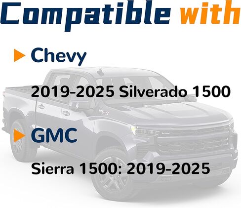 Exhaust Tips Compatible with Chevrolet Chevy Silverado GMC Sierra 1500 2019 2020 2021 2022 2023 2024 2025 Replace 84434641 84434642 in Saudi Arabia