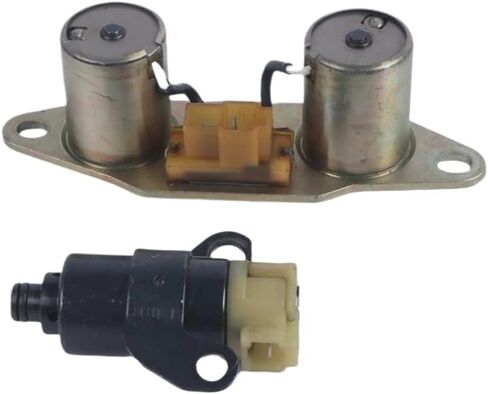 Transmission Solenoid Set (2-Pack) Compatible with 03-72LE, 03-72LS, A42DL, A43DE, A43DL, A47DE Transmissions – Replaces Part Numbers 0K015213B0, MR470798, 26592-57BT0, 85420-30050 in Saudi Arabia