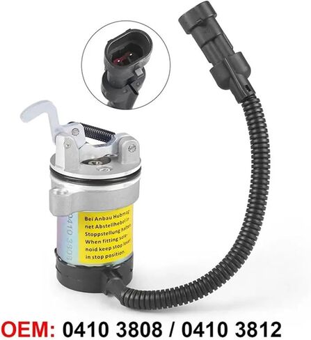 Stop Solenoid 12V Fuel Shut Off Solenoid 04103808 04103812 6889272 240-22121 Compatible With Deutz F3L F3M F4L F4M 1011 2011 Engine in Saudi Arabia