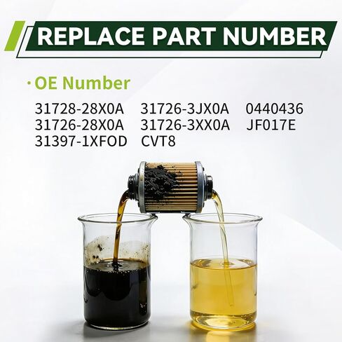 31728-28X0A طقم حشيات وعاء الزيت لمرشح ناقل الحركة يناسب Nissan Altima Rogue Sport Juke NV200، لInfiniti QX50 يستبدل 31726-3JX0A 31726-28X0A 31397-1XF0D 0440436 RE0F10D JF017E in Kuwait
