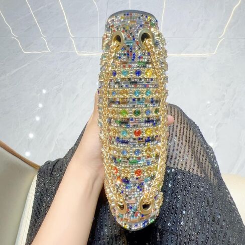 هدايا عيد الأم محفظة مسائية من حجر الراين - حقائب كتف وحقائب كروس وحقائب يد وحقائب يد وحقائب مسائية من حجر الراين للنساء مع سلسلة، وحقائب للحفلات، مثالية لحفلات الزفاف والحفلات والحفلات الراقصة in Kuwait