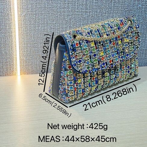 هدايا عيد الأم محفظة مسائية من حجر الراين - حقائب كتف وحقائب كروس وحقائب يد وحقائب يد وحقائب مسائية من حجر الراين للنساء مع سلسلة، وحقائب للحفلات، مثالية لحفلات الزفاف والحفلات والحفلات الراقصة in Kuwait