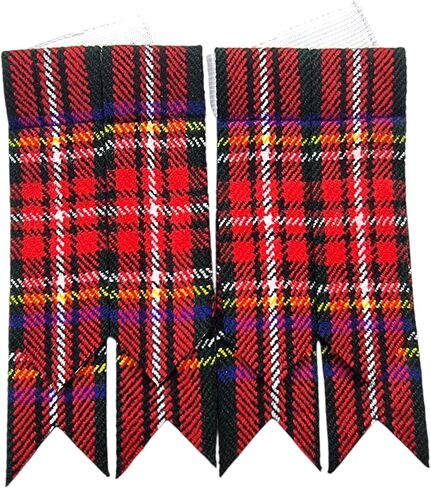 Men's Scottish Traditional Tartan Kilt Flashes - Mutilple Tartan Kilt Flashes with Heavy Buckle Adjusters in Saudi Arabia