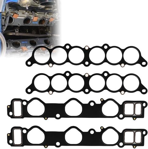 RULLINE MS95898 Engine Intake Manifold Gasket Set Compatible with Toyota Tacoma 1995–2004 4Runner 1996–2002 Tundra 2000–2004 T100 1995–1998 OEM-Grade Replacement Gasket Kit in Saudi Arabia