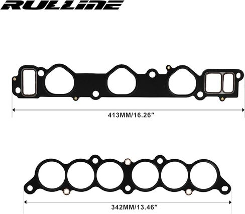 RULLINE MS95898 Engine Intake Manifold Gasket Set Compatible with Toyota Tacoma 1995–2004 4Runner 1996–2002 Tundra 2000–2004 T100 1995–1998 OEM-Grade Replacement Gasket Kit in Saudi Arabia
