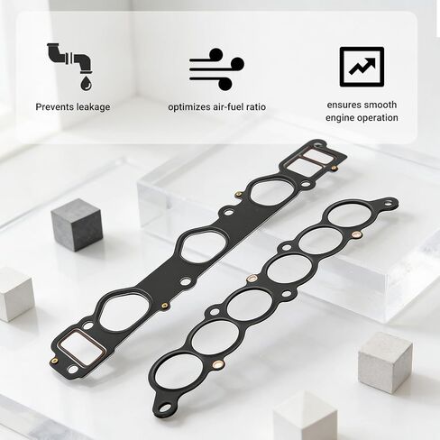 RULLINE MS95898 Engine Intake Manifold Gasket Set Compatible with Toyota Tacoma 1995–2004 4Runner 1996–2002 Tundra 2000–2004 T100 1995–1998 OEM-Grade Replacement Gasket Kit in Saudi Arabia
