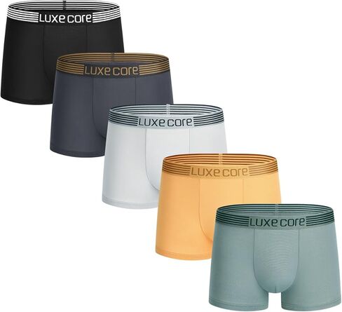 ملابس داخلية رجالي بوكسر 5 قطع، ملابس داخلية ناعمة قابلة للتنفس ماصة للرطوبة وسريعة الجفاف للرجال Multipack in Kuwait