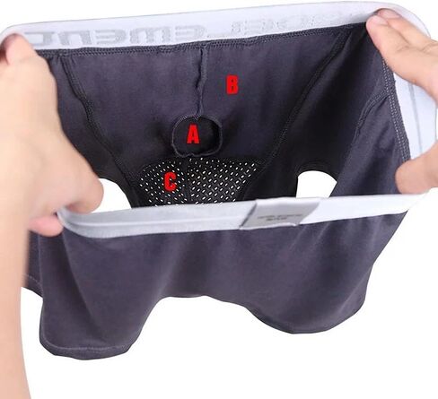 3 Pack Soft Men's Boxer Briefs, Convex-side Separated Boxer Briefs, Suitable For Everyday Wear（Gray XL） in Saudi Arabia