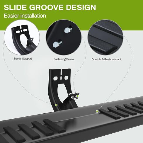 AUTOSAVER88 6 Inch Running Boards Compatible with 2024-2026 Tacoma Double Cab/Crew Cab, Step Pad Design, Stainless Steel Side Steps Nerf Bar in Saudi Arabia