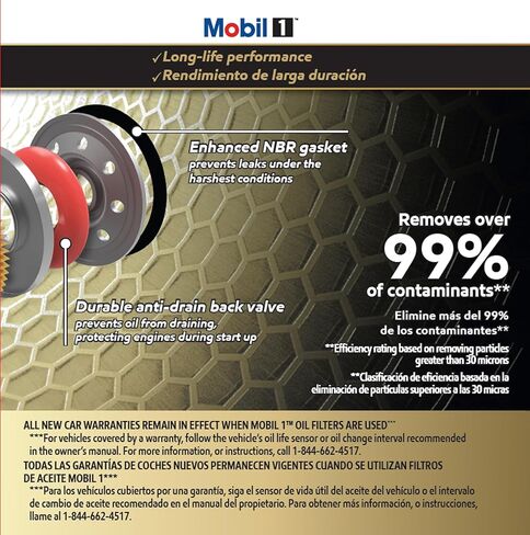 فلتر زيت موبيل 1 M1-204A ممتد الأداء، عبوة واحدة in Kuwait