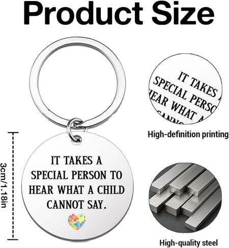 Autism Awareness Keychain Appreciation Gifts for Autism Teachers, Thank You Gifts for Special Education Teacher ABA Therapists Birthday Christmas in Kuwait