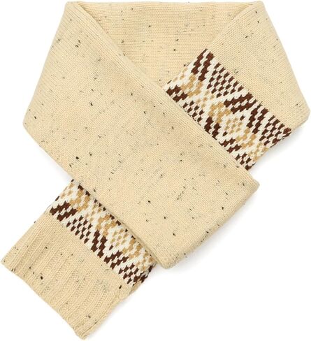 Frye Women's Tweed Fair Isle Scarf, Stylish & Warm Fashion Accessory, Ideal for Cold Weather in Saudi Arabia
