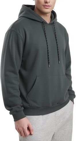 Men'S Casual Ultra Soft Loose Fit Hooded Sweatshirt With Pockets in Saudi Arabia