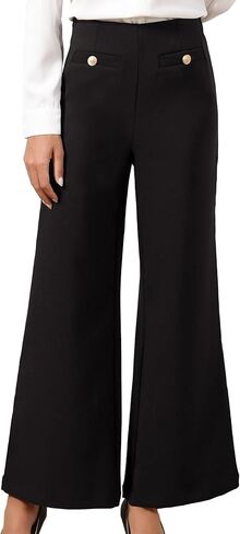 Allegra K Wide Leg Dress Pants for Women High Waisted Work Business Casual Trousers in Saudi Arabia