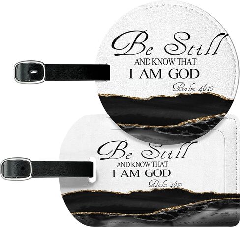 Luggage Tags for Suitcases Faux Leather Privacy Protection 2 Pack （Square and Round） Travel Accessories Essential Bag Tags for Women Men Girls-Bright Flowers Skull in Saudi Arabia