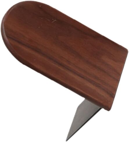 Black Walnut Bookends - Heavy Duty Round Head Book Supports for Office & School - Elegant Decor for Home & Classroom - 5.11x4.32x3.14 in in Saudi Arabia