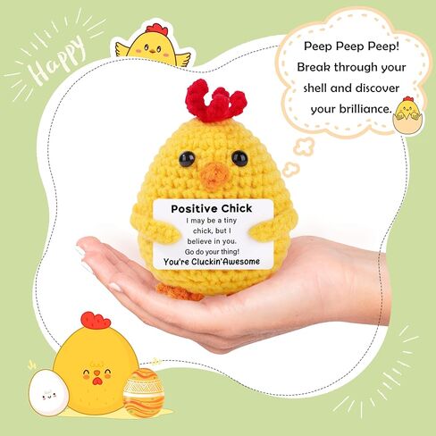 JoycuFF 4pcs Easter Basket Stuffers, Easter Gifts for Woman, Decorations for Home, Handmade Emotional Cheer Up Support Message Positive Gifts for Him Her in Saudi Arabia