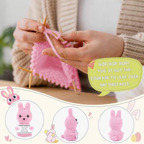 JoycuFF 4pcs Easter Basket Stuffers, Easter Gifts for Woman, Decorations for Home, Handmade Emotional Cheer Up Support Message Positive Gifts for Him Her in Saudi Arabia