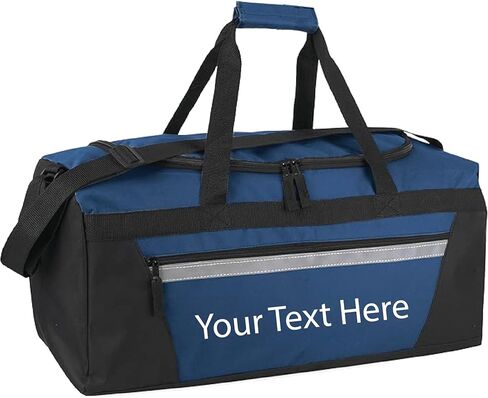 Personalized Passion Duffel Bag for Men & Women - Premium Quality Water-Resistant Travel Duffle - Custom Name Overnight Weekender Bag for Storage - Navy in Saudi Arabia